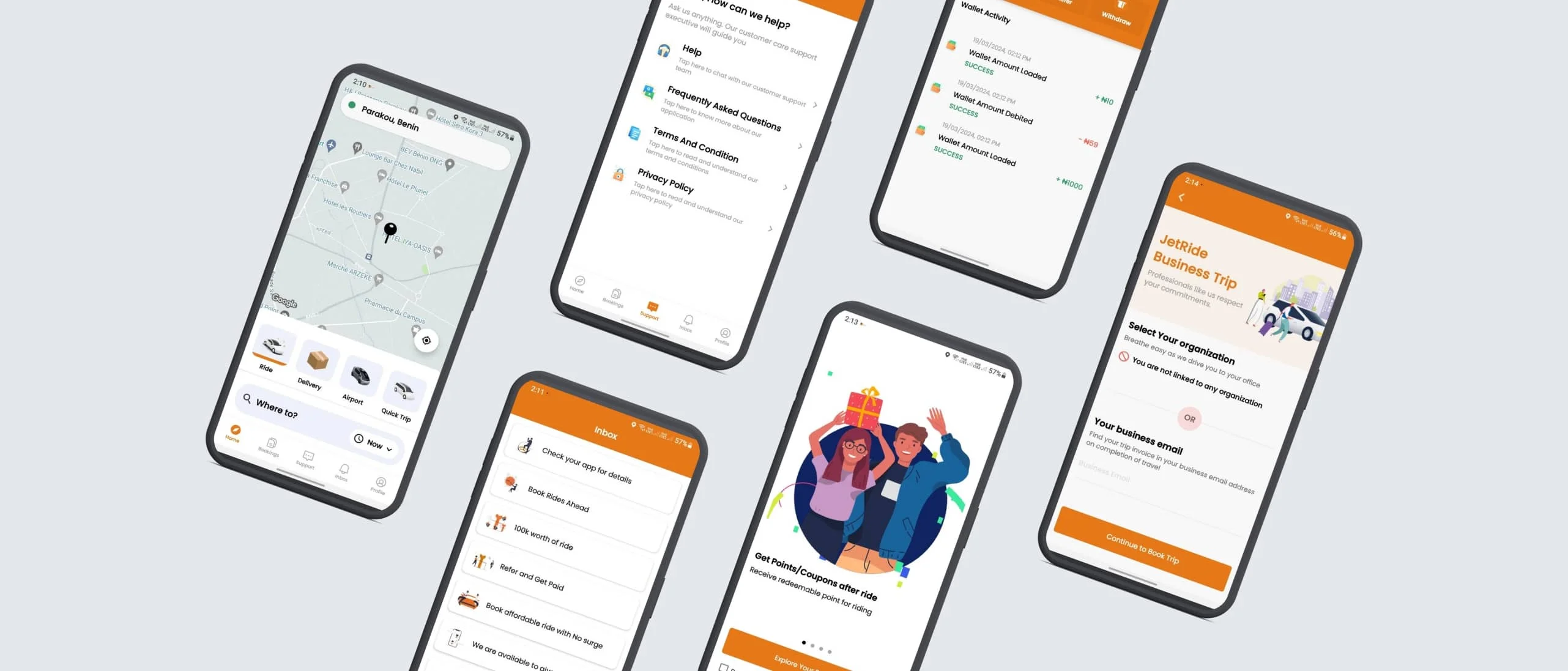Advanced taxi app features